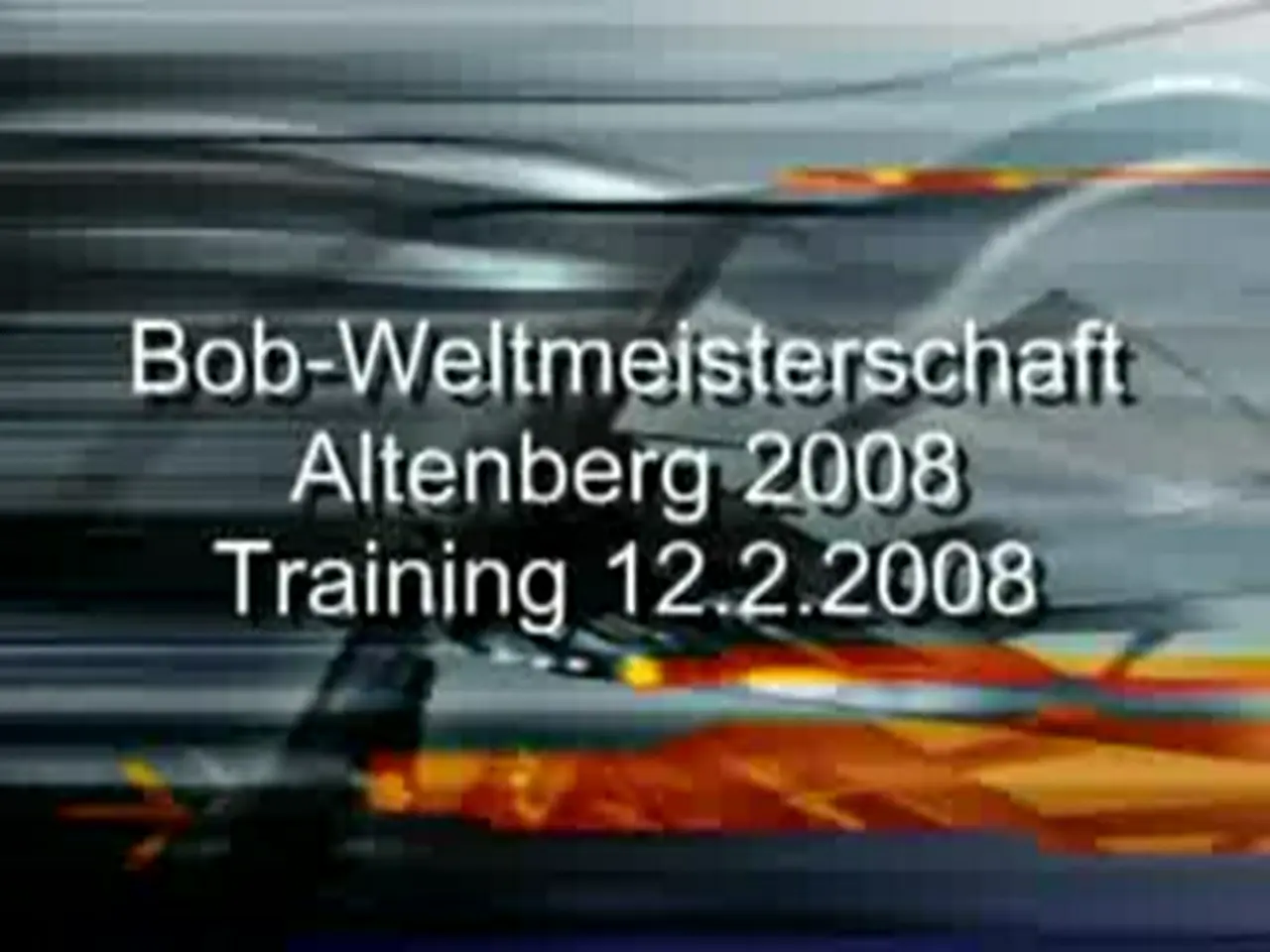 Foto: Erstes Training zur Bob-Weltmeisterschaft Altenberg 2008, Gruppe 1
