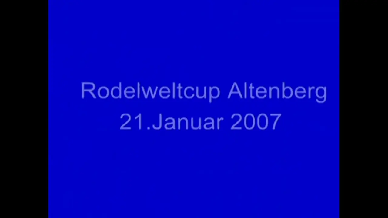 Foto: Rennrodel-Weltcup der Herren in Altenberg am 21.1.2007
