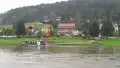 Fähre in Rathen und Blick zum Lilienstein - Sächsische Schweiz