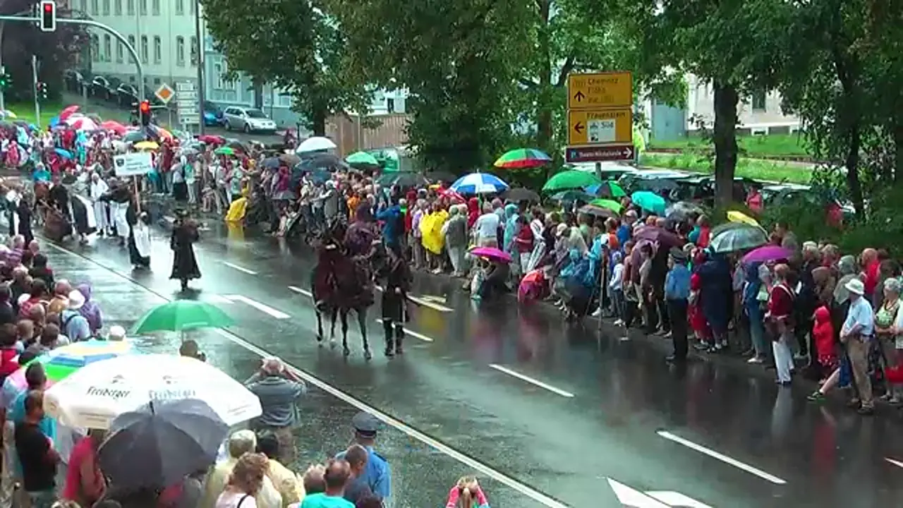 Foto: Freiberg - Bergstadtfest - Festumzug: Gründung des Klosters Altzella
