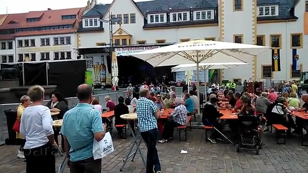 Foto: Stefanie Heinzmann bei der Probe - Bergstadtfest Freiberg