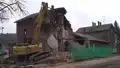 Abrissarbeiten am Bahnhof Bienenmühle