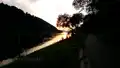 Elberadweg bei Schmilka - Sonnenuntergang über dem Lilienstein