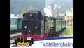 Die Fichtelbergbahn vor der Ausfahrt nach Kretscham-Rothensehma