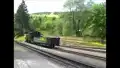 Fichtelbergbahn mit Dampflok 99794 beim Rangieren im Bahnhof Oberwiesenthal