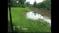 Hochwasser 2002 in Holzhau: Tannenweg, Bahnübergang, Bergstraße, Hotel Lindenhof