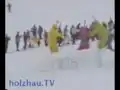 Die Teletubbies beim Skifasching in Holzhau