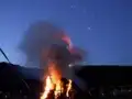 Sonnenwendfeier 2010 in Krippen mit Lagerfeuer und Feuerwerk