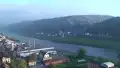 Die Fähre in Krippen vom Personenaufzug Bad Schandau aus gesehen