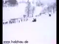 Mickey Mouse beim Skifasching in Holzhau